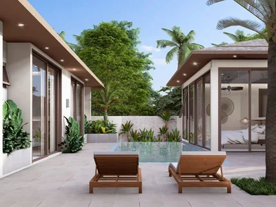 Wohnanlage New residential complex of furnished villas with pools in Maret, Samui, Thailand
