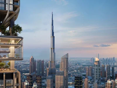 Zespół mieszkaniowy Luxurious penthouses in one of the tallest skyscrapers DNWT Residences, Business Bay, Dubai, UAE