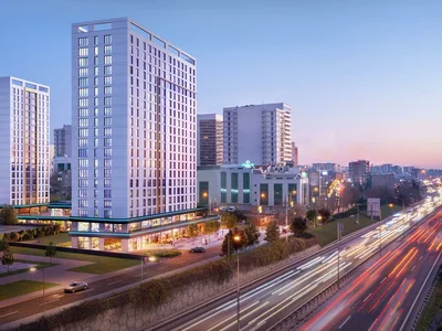 Residential complex Luxury and modern residence with a swimming pool and a conference room in a prestigious business area, Istanbul, Turkey