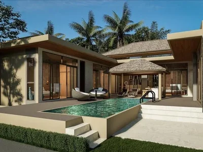 Complexe résidentiel Complex of villas with swimming pools at 600 meters from the beach, Samui, Thailand