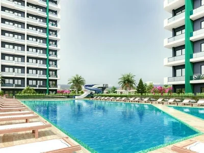 Residential complex One bedroom apartments in complex with swimming pool and sports grounds, 1 km to the sea and beaches, Mersin, Turkey