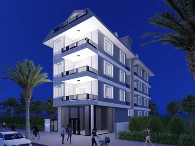 Dzielnica mieszkaniowa New Apartment in Oba Center just 200 meters to the Beach
