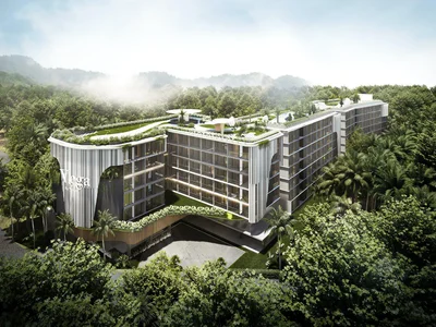 Zespół mieszkaniowy New residence with swimming pools and a restaurant in the prestigious area of Bang Tao, Phuket, Thailand