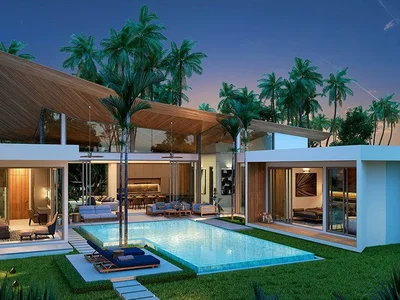 Complexe résidentiel New residential complex of villas with swimming pools and a shared fitness center in Phuket, Thailand