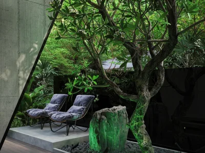 Zespół mieszkaniowy New residential complex of stylish townhouses with swimming pools in Bukit, Bali, Indonesia