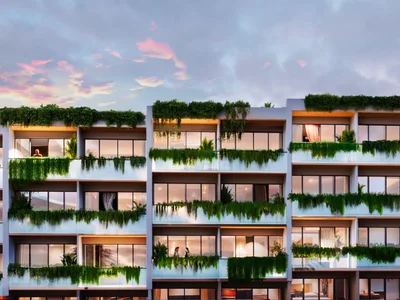 Complejo residencial New residential complex with swimming pools, a spa and a restaurant near the ocean, Pererenan, Bali, Indonesia