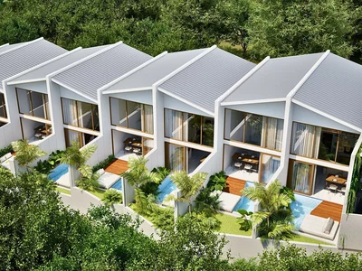 Жилой комплекс Таунхаусы с частными бассейнами под аренду с доходностью от 12%, 10 минут до пляжа, Переренан, Бали, Индонезия