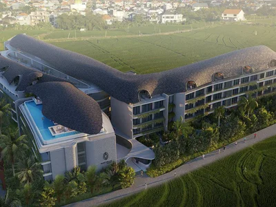 Wohnanlage New residence with swimming pools, a spa and waterfalls, 4 minutes from the beach, Bali, Indonesia