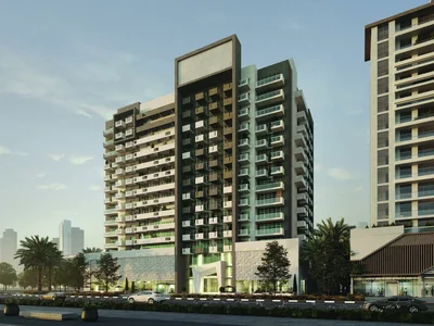 Wohnanlage Residential complex Farishta with swimming pool and gym, with views of the city, Al Furjan, Dubai, UAE