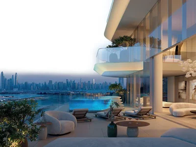 Zespół mieszkaniowy New residential complex Passo with a wellness center, panoramic pools and roof-top gardens, 250 meters from the beach, Palm Jumeirah, Dubai, UAE