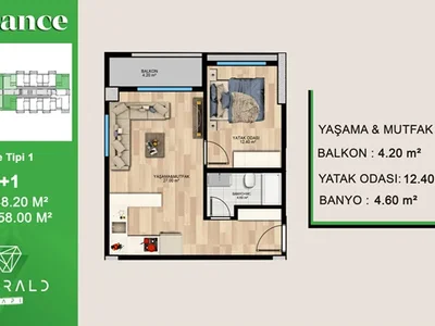 Wohnanlage Apartments in the complex in Emerald Elegance, 550 meters from the sea.