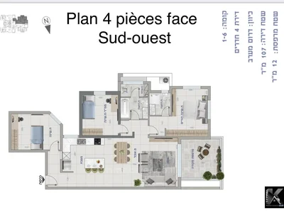 Quartier résidentiel Avec terrasse, bon emplacement, haut standing, a ne pas manquer !, dans un immeuble neuf, neuf, projet de qualite