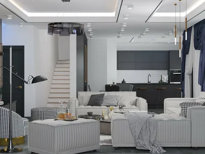 Residential complex Modern low-rise residence with swimming pools at 750 meters from the sea, Kestel, Turkey