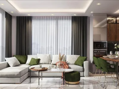 Zespół mieszkaniowy New residence with a swimming pool and a lounge area in the luxury area of Oba, Alanya, Turkey