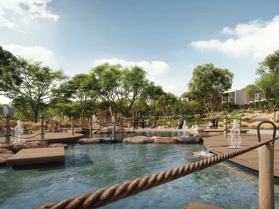 Wohnanlage New complex of townhouses Shamsa with swimming pools and a nature reserve, Expo City, Dubai, UAE