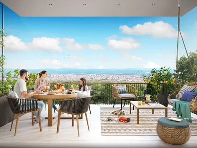 Zespół mieszkaniowy Residential complex surrounded by park, near the International Financial Center, Istanbul, Turkey