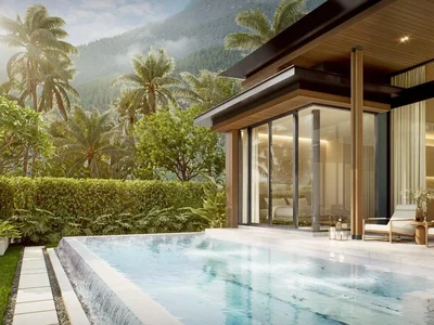 Complexe résidentiel New complex of villas with swimming pools and green areas close to bang Tao Beach, Phuket, Thailand