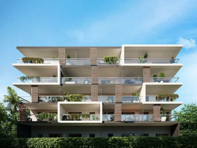Zespół mieszkaniowy New sea view apartments in Juan les Pins, Antibes, Cote d'Azur, France