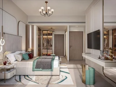 Wohnanlage New complex of furnished apartments Vega with swimming pools and terraces, Dubai Sports City, Dubai, UAE