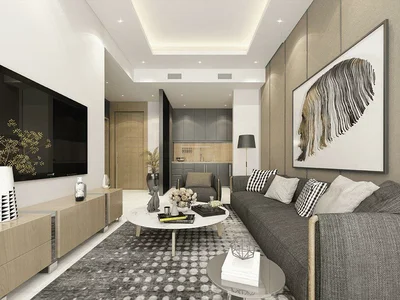 Residential complex New high-rise complex of apartments with private swimming pools Volga Tower, JVT, Dubai, UAE