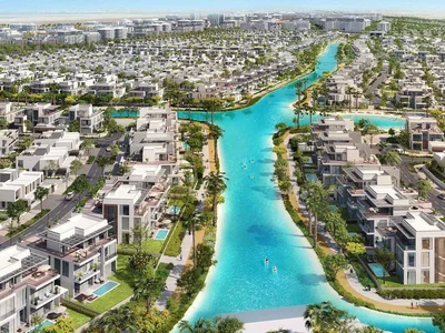 Complexe résidentiel New gated complex of villas and townhouses South Bay 6 with a lagoon and beaches close to the airport, Dubai South, Dubai, UAE