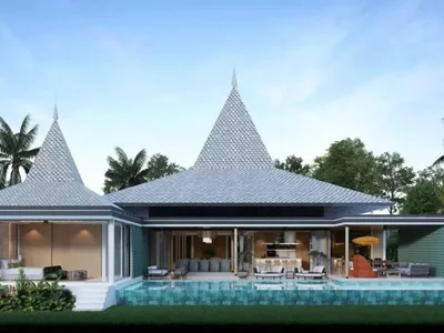 Zespół mieszkaniowy New complex of villas with swimming pools close to Layan and Band Tao Beaches, Phuket, Thailand