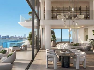 Zespół mieszkaniowy New residential complex Passo with a wellness center, panoramic pools and roof-top gardens, 250 meters from the beach, Palm Jumeirah, Dubai, UAE