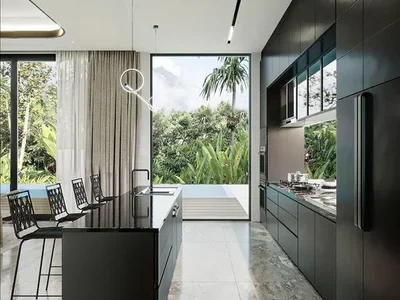 Complexe résidentiel New complex of villas with swimming pools and lounge areas, Phuket, Thailand