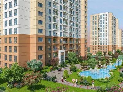 Residential complex New residence with a swimming pool, green areas and a tennis court, Istanbul, Turkey