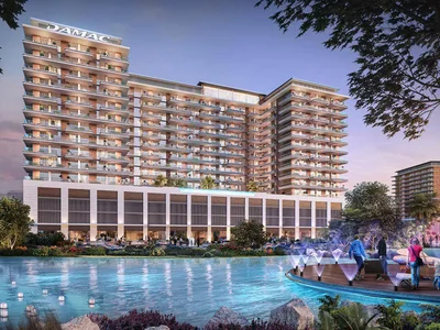 Residential complex New project DAMAC Riverside Views with s clubhouse and a kids' adventure park in the prestigious area of Dubai, UAE