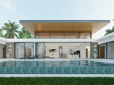 Wohnanlage New complex of villas with swimming pools just 100 m from Bang Po Beach, Maenam, Samui, Thailand