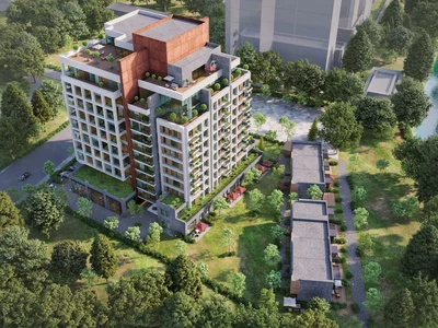 Residential complex Apartments with balconies and terraces, with river views, Kagithane, Istanbul, Turkey