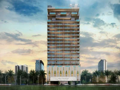 Zespół mieszkaniowy New Sky Living Residence with a swimming pool and a gym, JVC, Dubai, UAE