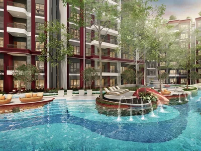 Zespół mieszkaniowy New residence with a swimming pool near Bang Tao Beach, Phuket, Thailand