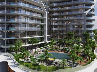 Wohnanlage New project Parkside Boulevard with swimming pools, a garden and a wellness club, Arjan — Dubailand, Dubai, UAE