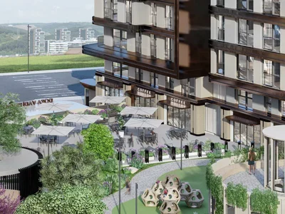 Wohnanlage Residential complex with places for work and leisure, in a quiet and green area near the metro, Kığıthane, Istanbul, Turkey