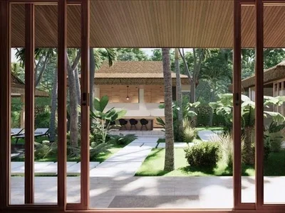 Zespół mieszkaniowy Complex of villas with a restaurant and a spa in the quiet area of Lipa Noi, Samui, Thailand