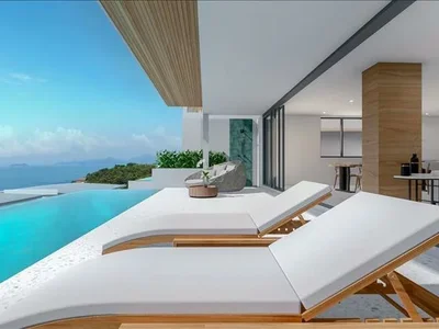 Zespół mieszkaniowy Complex of villas with a panoramic sea view in a quiet area, near Fisherman's Village, Samui, Thailand