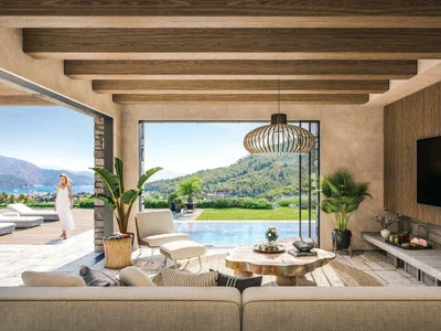Complejo residencial Premium residence Nidapark Gocek with a park and swimming pools in the historic center of Fethiye, Turkey