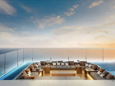 Residential complex Beachfront high-rise residence with swimming pools and gardens, Jomtien, Thailand