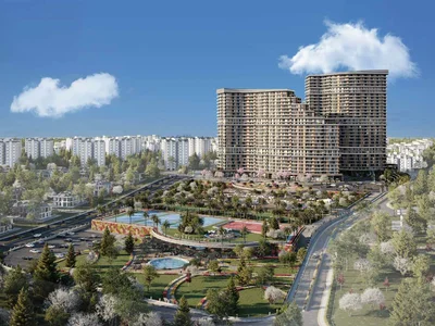 Complexe résidentiel High-rise residence with swimming pools, a golf course and an aquapark, Istanbul, Turkey