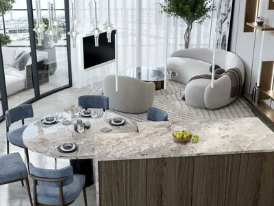 Residential complex New residence Stonehenge 2 with a swimming pool and underground parking close to Dubai Marina, JVC, Dubai, UAE