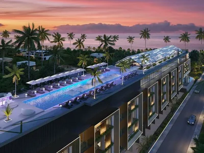 Complexe résidentiel Premium-class apartment complex on the shore of the Indian Ocean in Seminyak, Bali, Indonesia