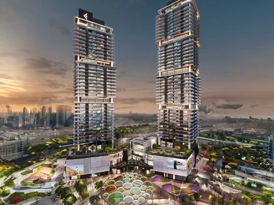 Wohnanlage New high-rise residence Mercer House with swimming pools and spa areas, JLT Uptown, Dubai, UAE