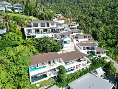 Residential complex Furnished apartments and villas with private swimming pools and sea view, in a quiet area near Lamai Beach, Samui, Thailand