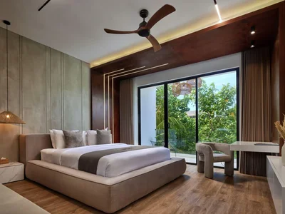 Wohnanlage New complex of villas with swimming pools and gardens, 100 meters from the beach, Bali, Indonesia