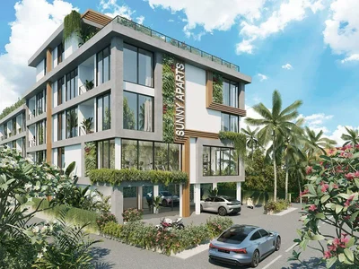 Zespół mieszkaniowy Furnished apartments in a new residential complex near Batu Bolong Beach, Canggu, Badung, Indonesia