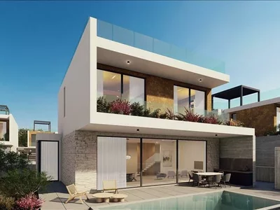 Zespół mieszkaniowy New complex of villas with a parking close to the sea, Geroskipou, Cyprus