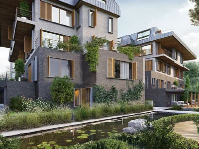 Zespół mieszkaniowy Residential complex with swimming pool, garden, and small lakes, in a quiet area, Uskudar, Istanbul, Turkey