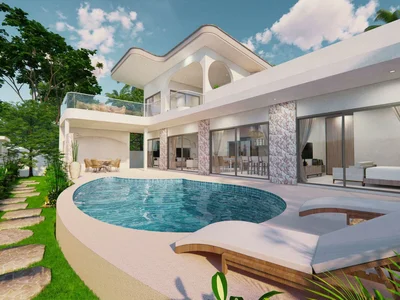 Complexe résidentiel New residential complex of villas with swimming pools and sea views, Choeng Mon, Samui, Thailand
